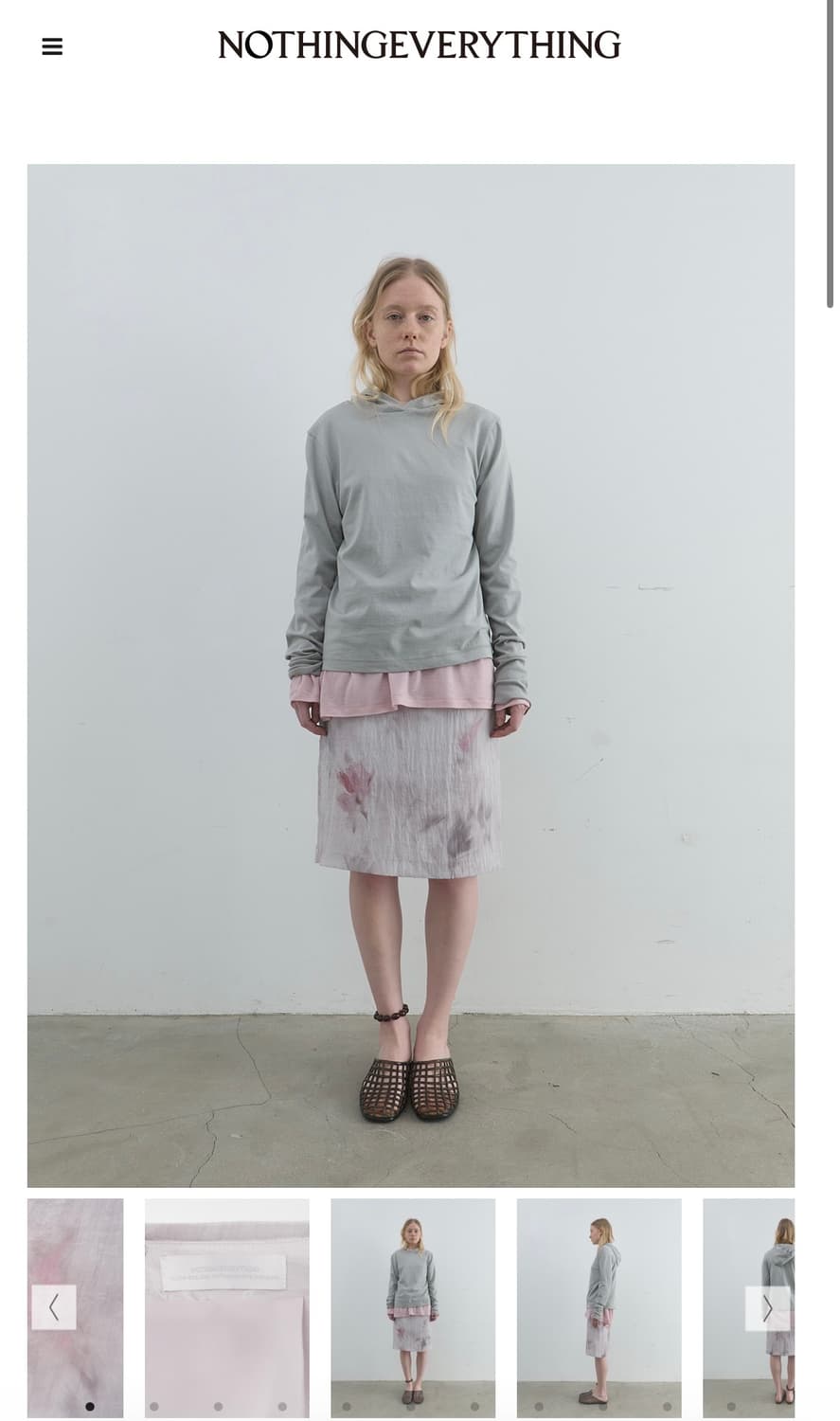 낫띵에브리띵 스커트 구해요! 상품이미지1