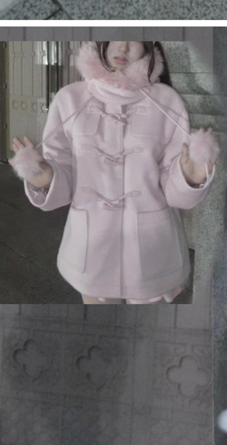 아이당클럽 폼폼 하프코트 상품이미지3