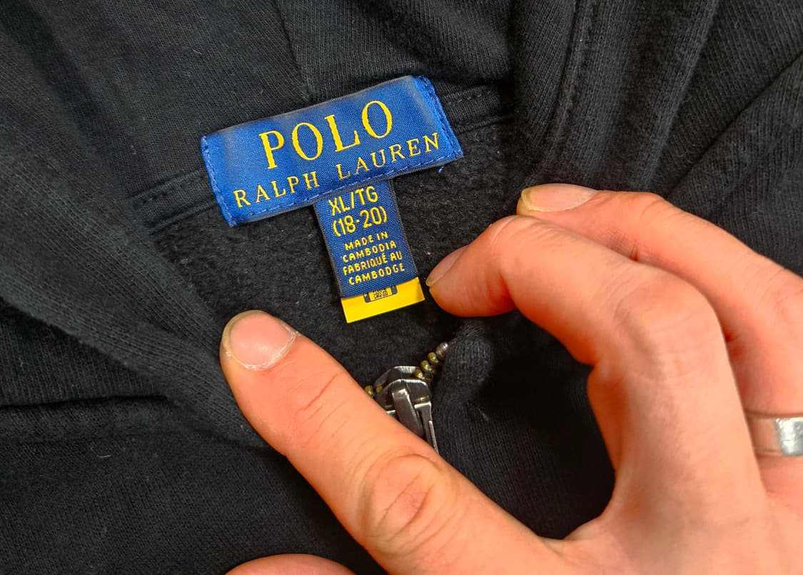 폴로랄프로렌 레드 포니 자수 기모 후드집업  상품이미지4