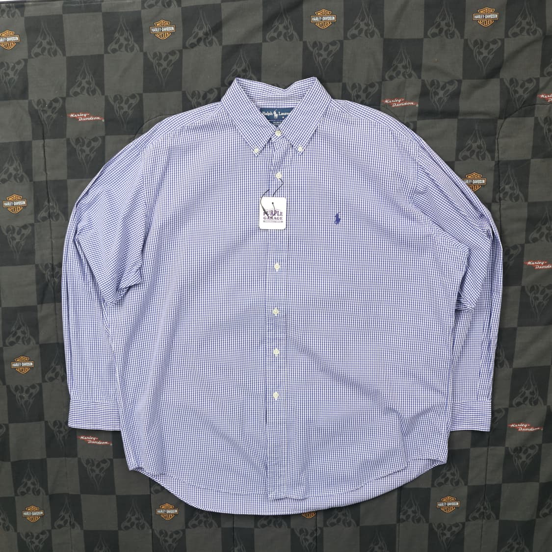 폴로 깅엄 체크 셔츠 2XL B78 상품이미지1