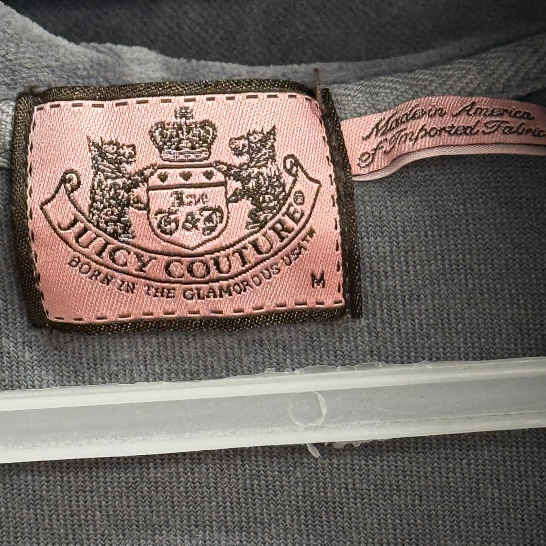 쥬시꾸뛰르 벨벳 대대장 후드집업 (M) 상품이미지2