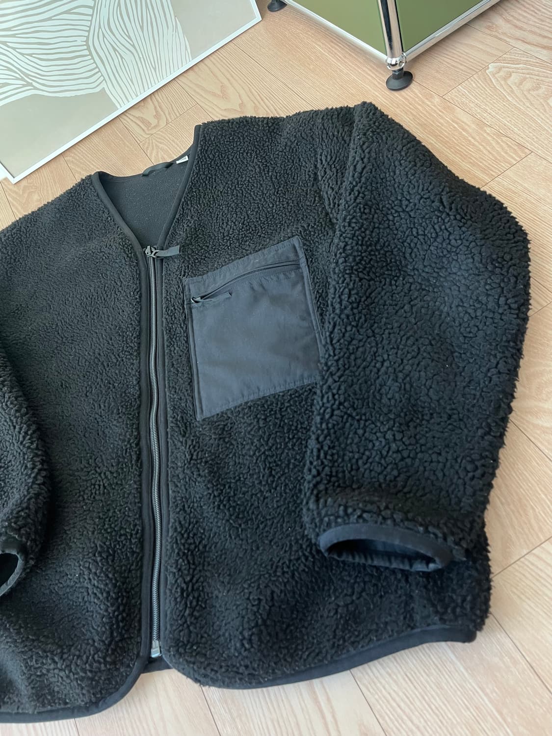 유니클로)) UU라인 제품 V넥 재킷,점퍼 L사이즈 상품이미지2