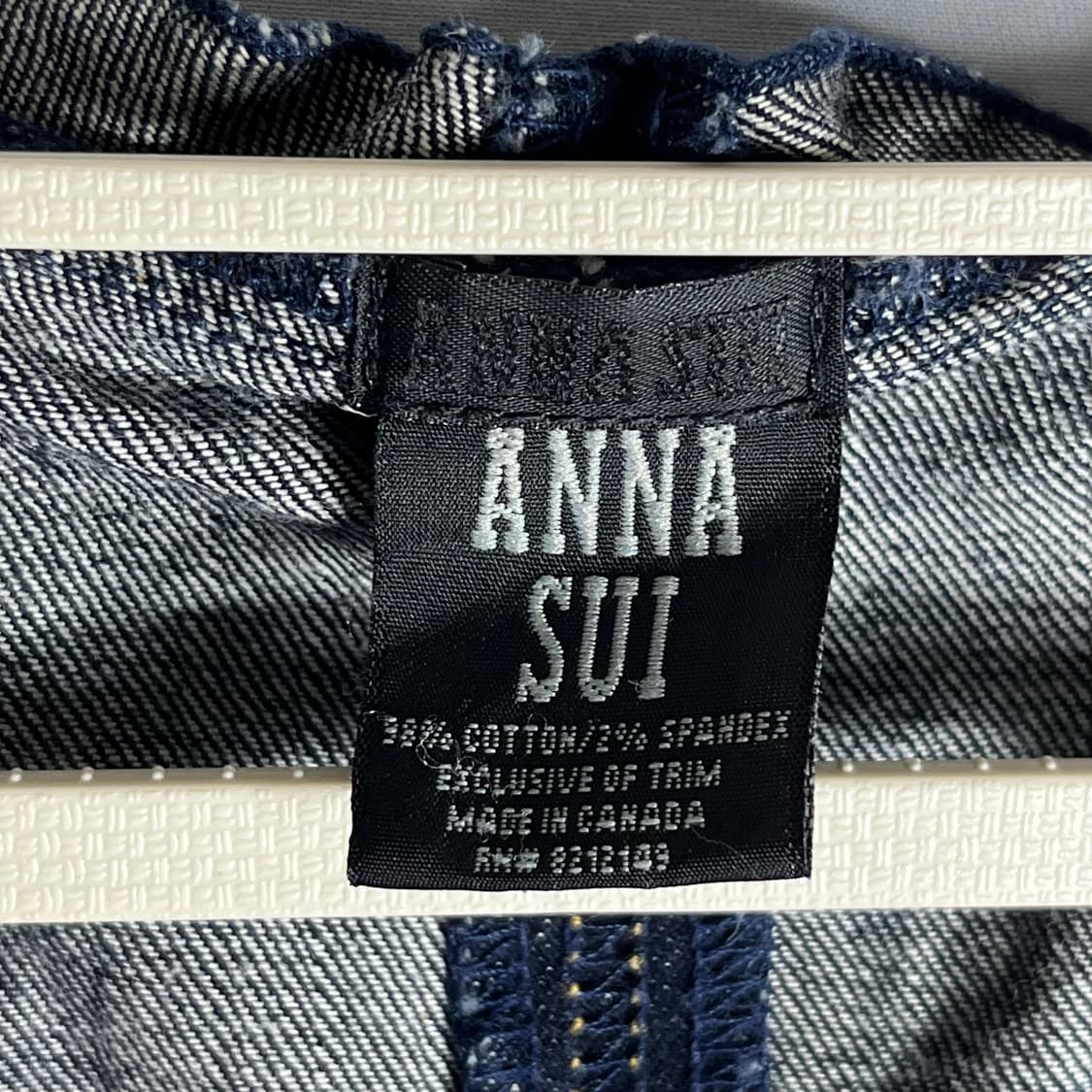 [ANNA SUI] 안나수이 러블리 프릴 디테일 데님 베스트 상품이미지5
