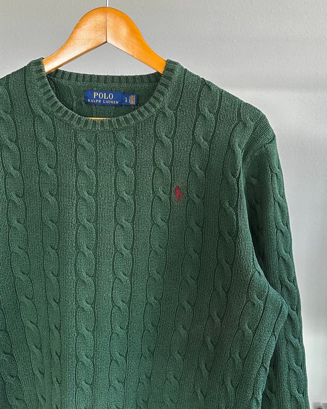 [M]폴로 랄프로렌 그린 케이블 니트 스웨터 상품이미지3