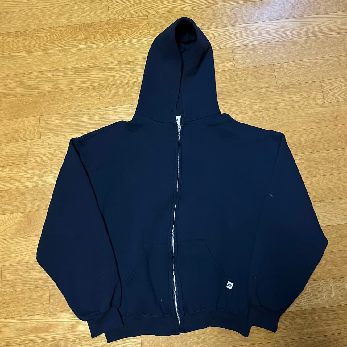 [L] 00s 빈티지 러셀 후드집업 네이비 상품이미지1