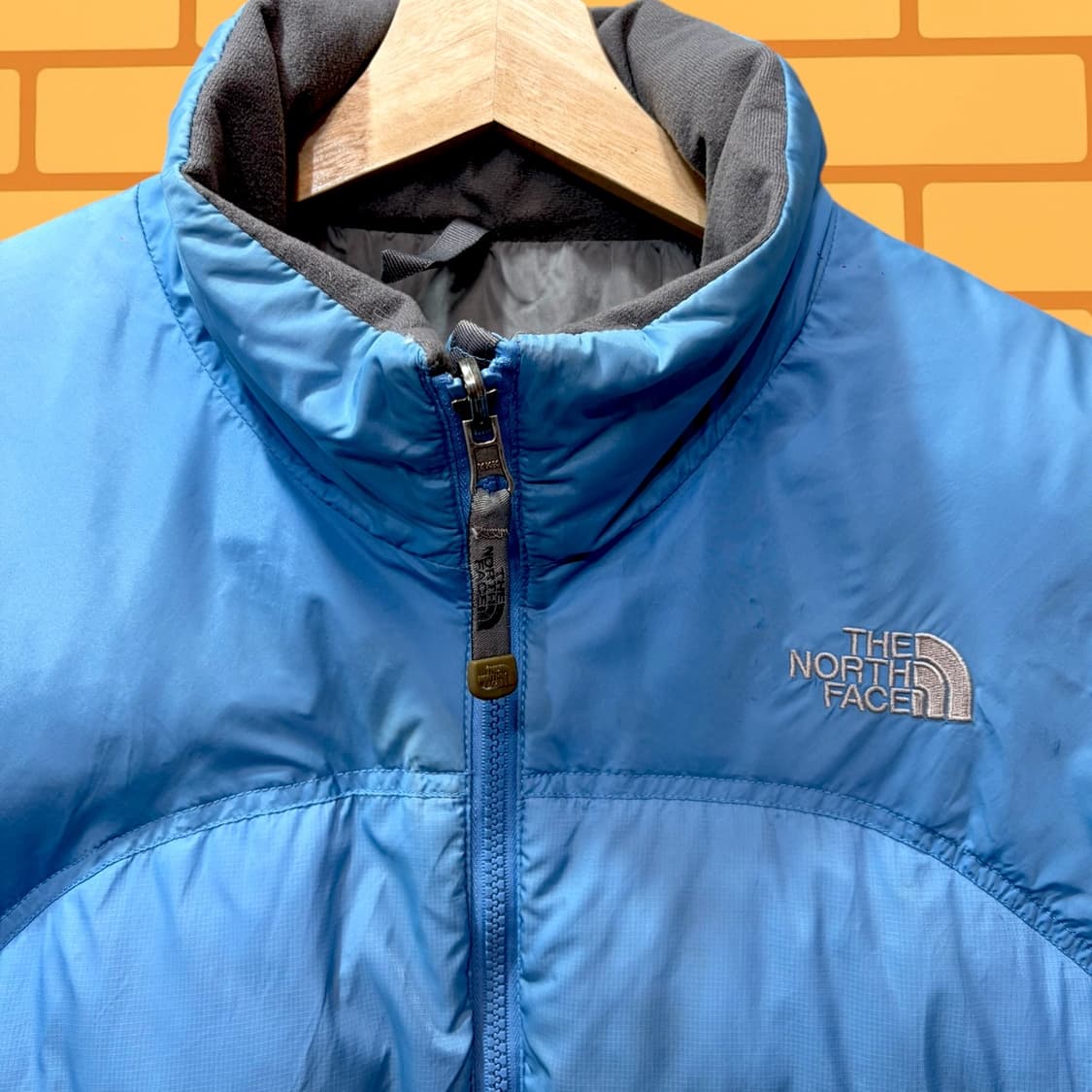 노스페이스 스카이블루 패딩 다운 자켓 (M) 상품이미지2