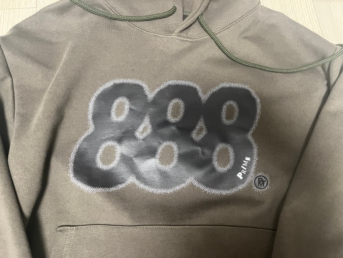 프라임에이트 RETRO CULT 후드티 카키 상품이미지3