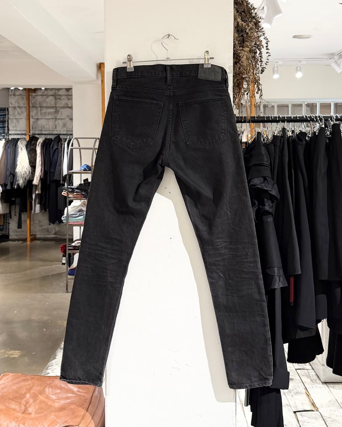 더블알엘 흑청 데님 슬림핏 팬츠 상품이미지5