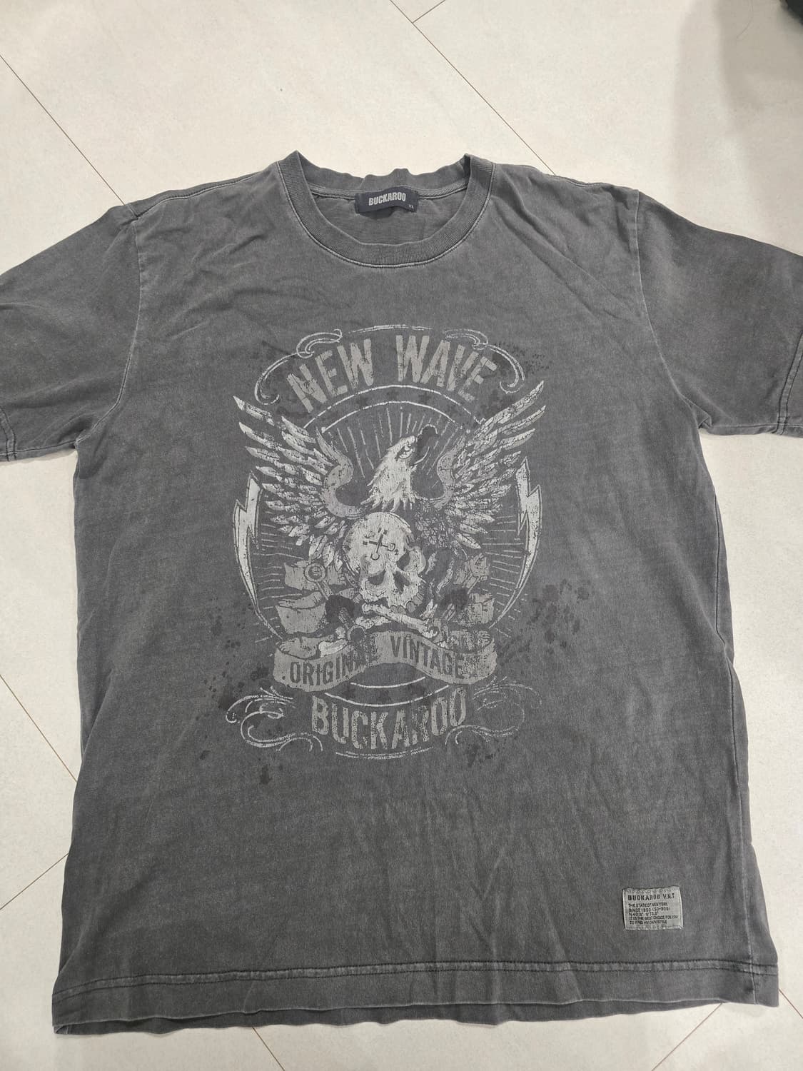 버커루 회색 반팔 XL 상품이미지1