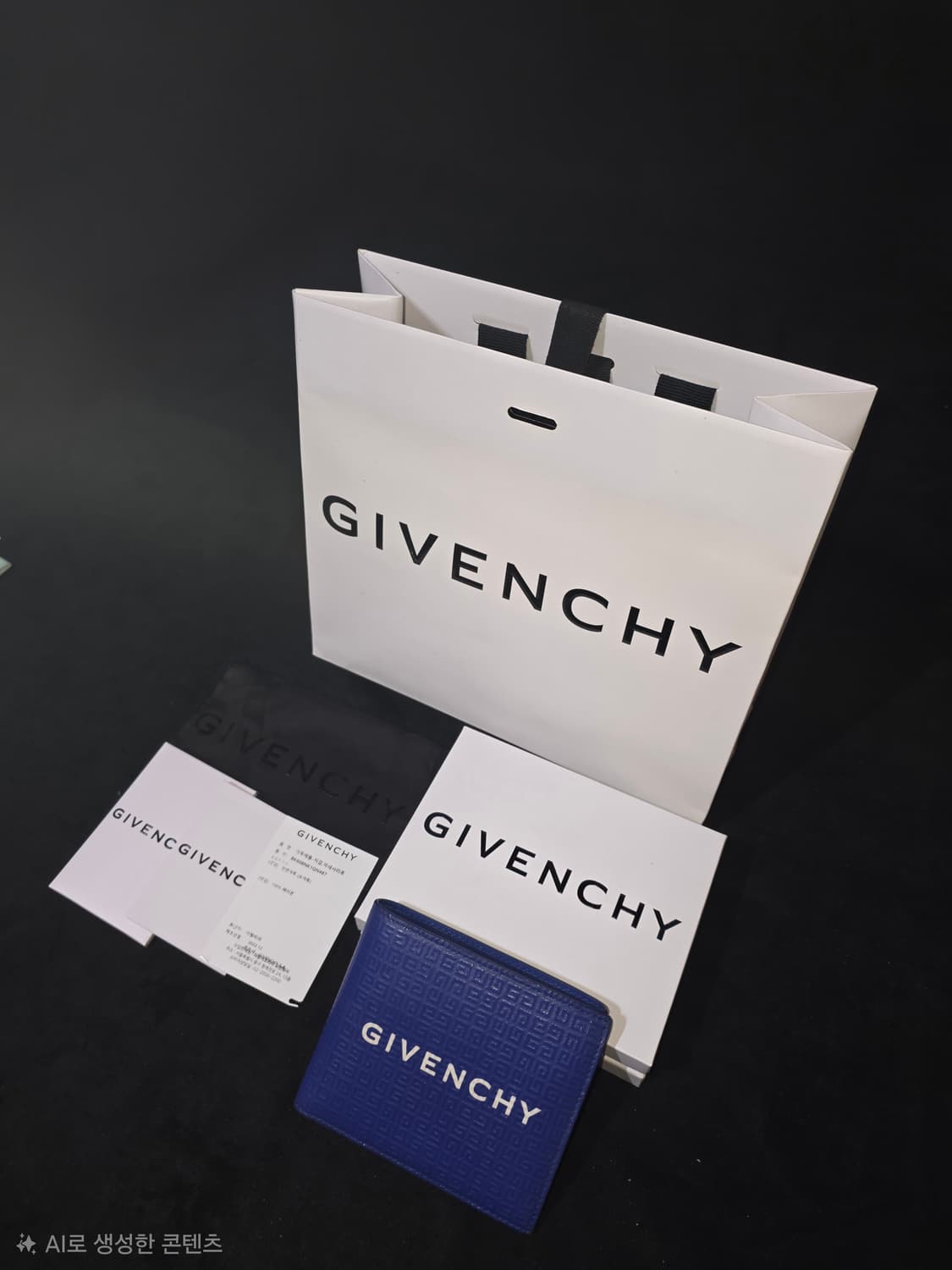 지방시 남성 반지갑 블루 상품이미지3