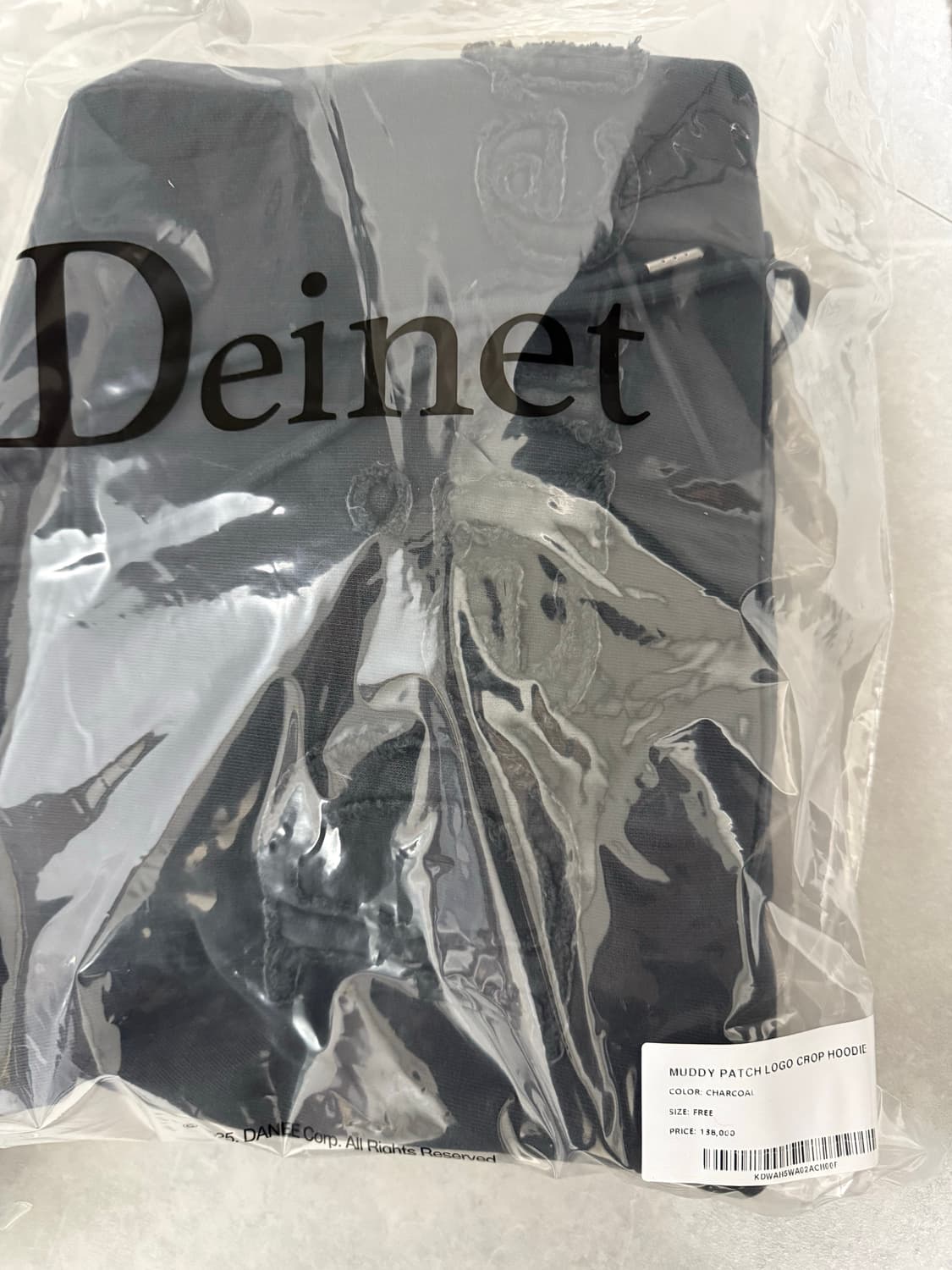 [DEINET] 다이닛 - MUDDY PATCH LOGO CROP HOO 상품이미지4