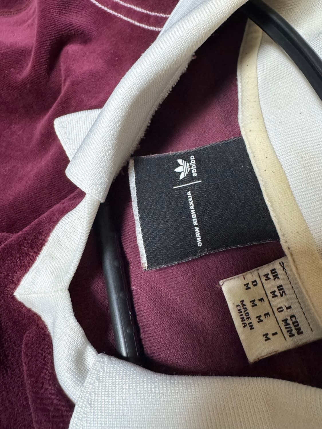 아디다스 알렉산더왕 벨루어 마룬 M 상품이미지3