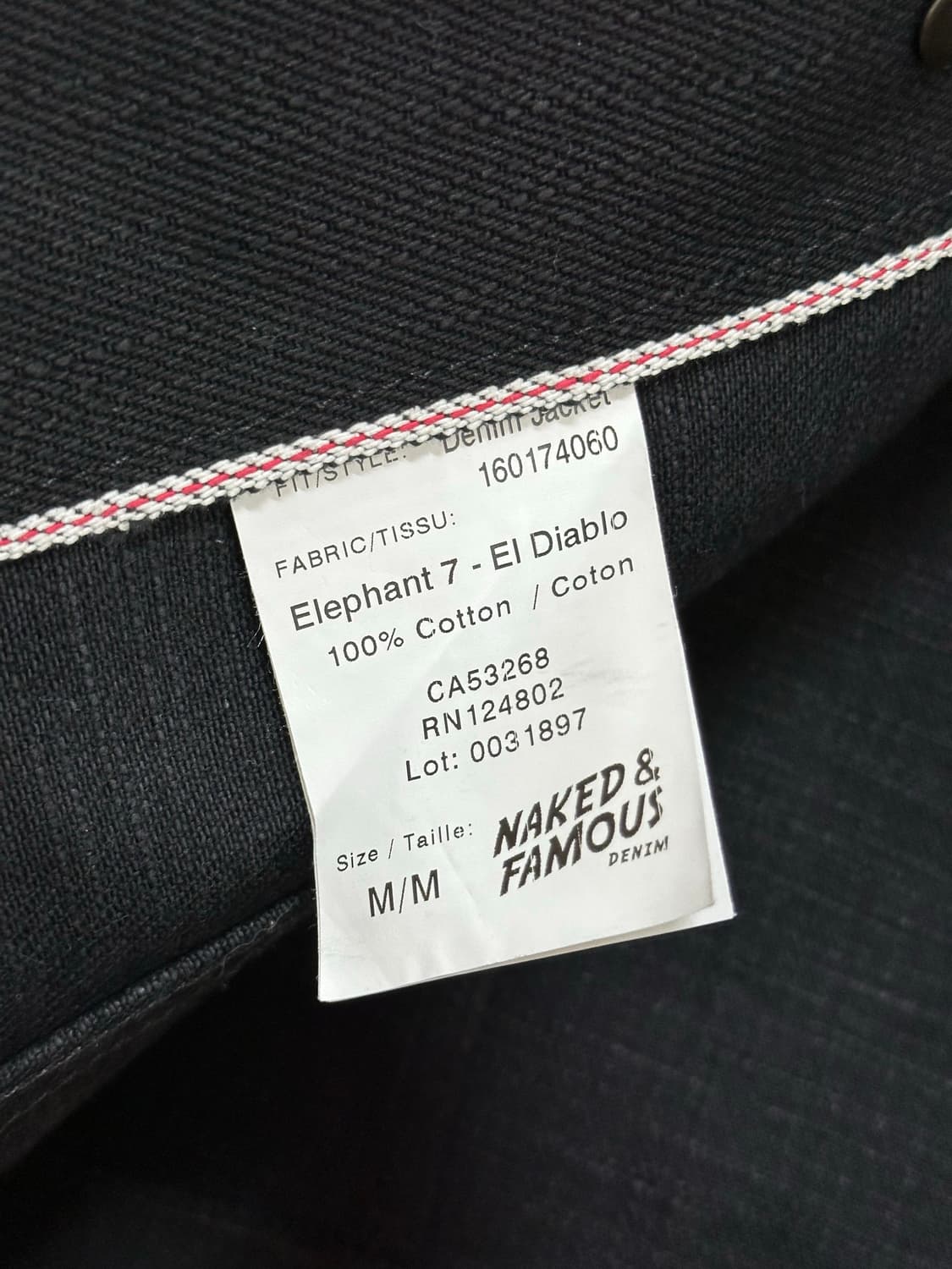 네이키드앤페이머스  naked & famous 20oz 블랙 데님 자켓 상품이미지5