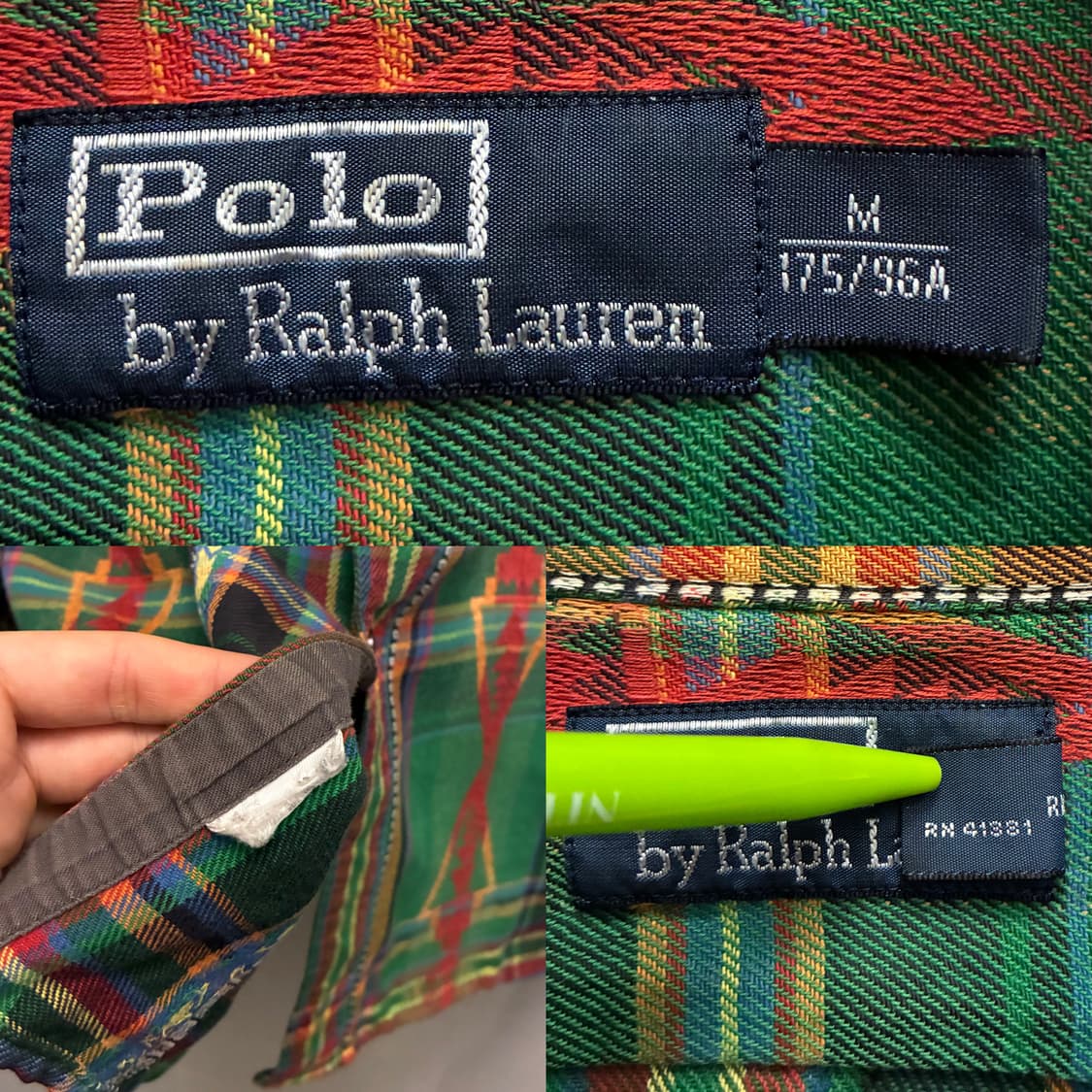 (M~L)00s 폴로랄프로렌 빈티지 나바호 아즈텍 패턴 플란넬 셔츠 상품이미지10