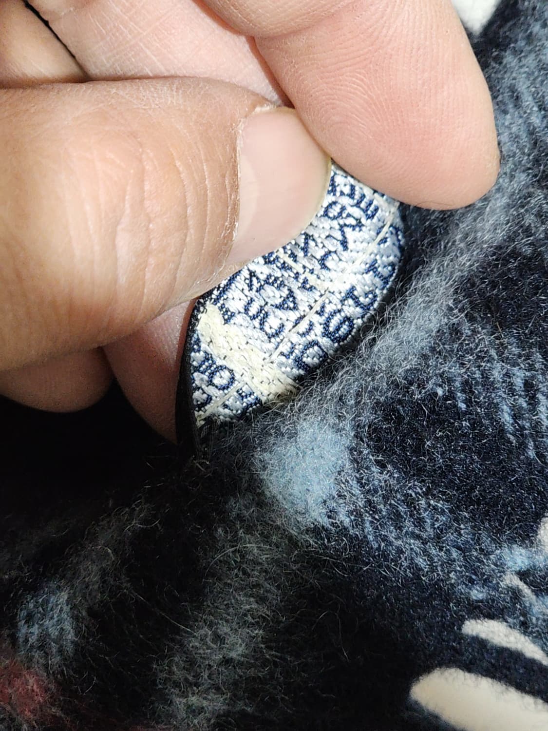 (정품) 버버리 캐시미어 머플러 체크 목도리 네이비 영국판  상품이미지6