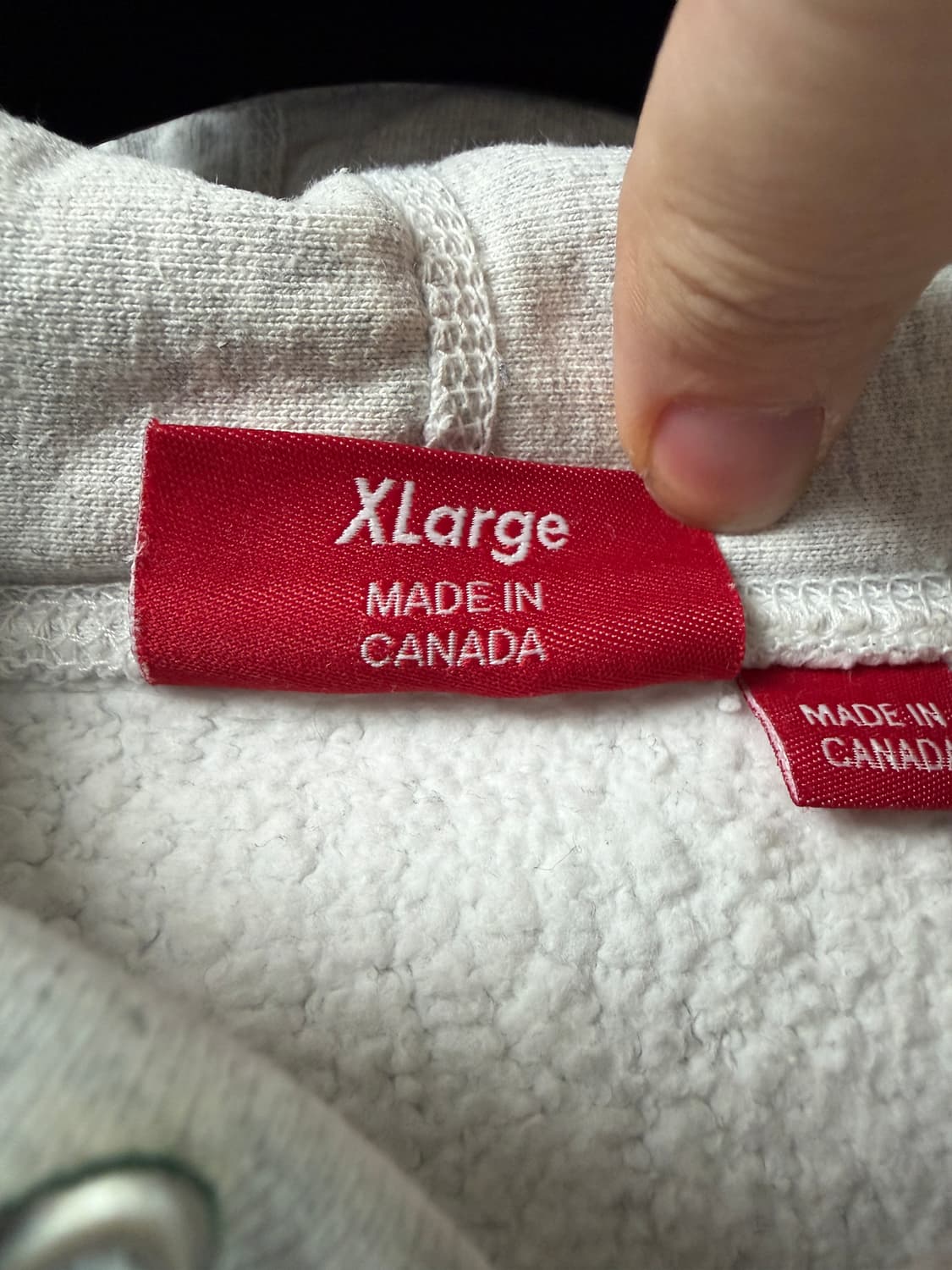 슈프림 스몰로고 후드 헤더그레이 상품이미지4