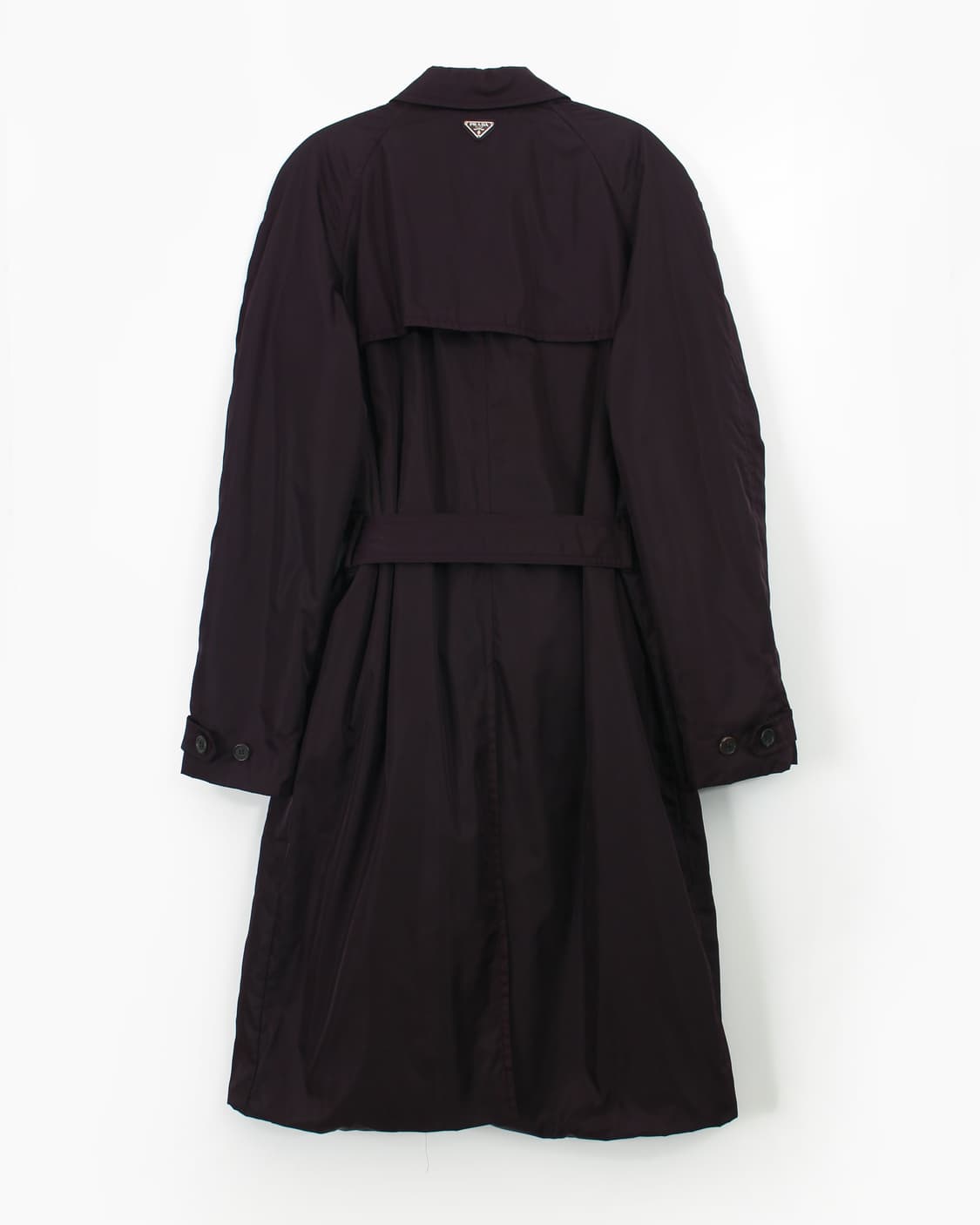 프라다 prada 빈티지 나일론 퍼플 미디 벨트 트렌티 코트 자켓 상품이미지7