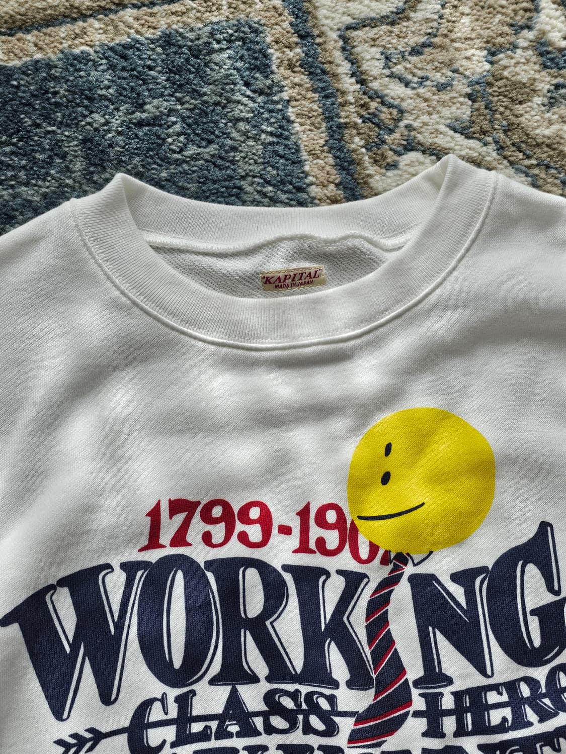 [4] kapital 캐피탈 나이트시프트 스웻 화이트 상품이미지3