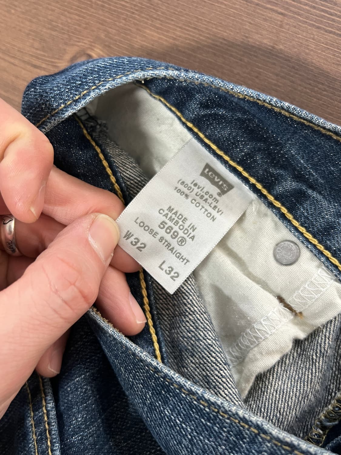 00s Levis 리바이스 569 루즈 스트레이트 데님 팬츠 상품이미지8