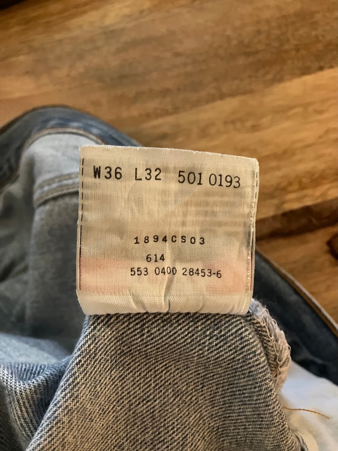 00s USA 빈티지 리바이스 501 데님 팬츠 상품이미지10