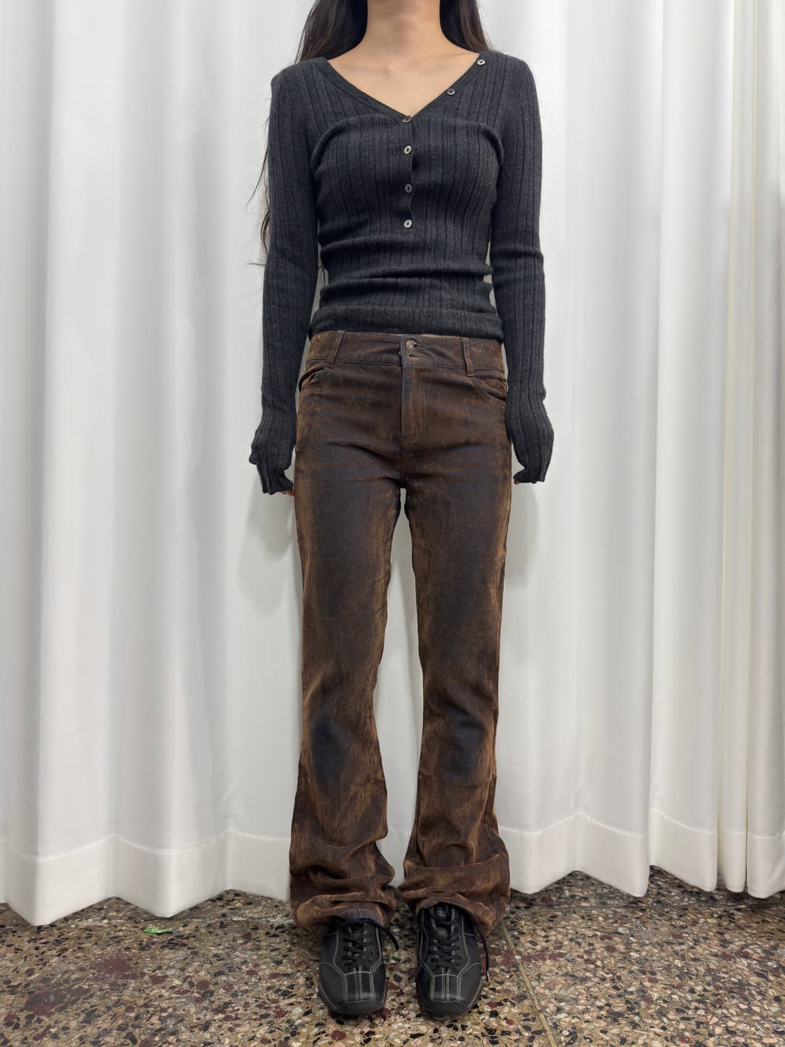 weatherland basics grunge bootscut pants 상품이미지2