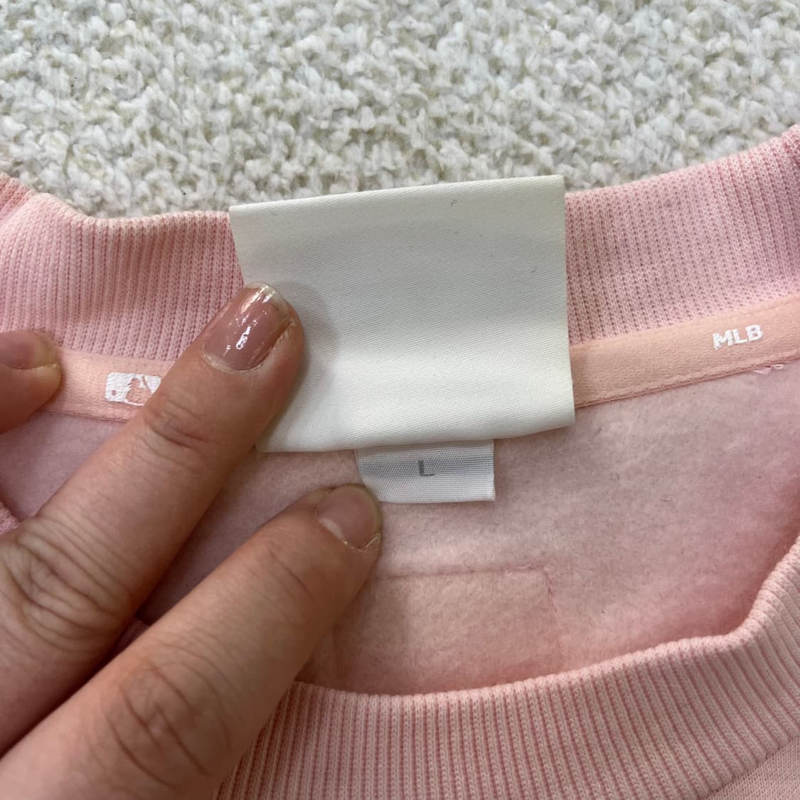 L 엠엘비 스몰로고 긴팔 맨투맨 0323M 상품이미지3