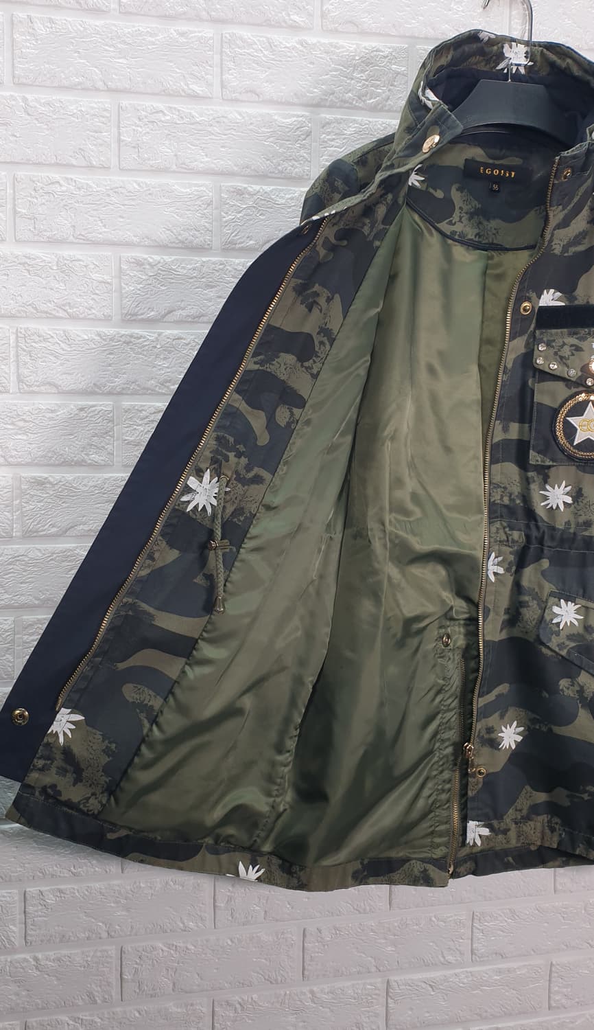 [55]에고이스트 카모플라쥬 꽃무늬 야상 자켓 상품이미지6