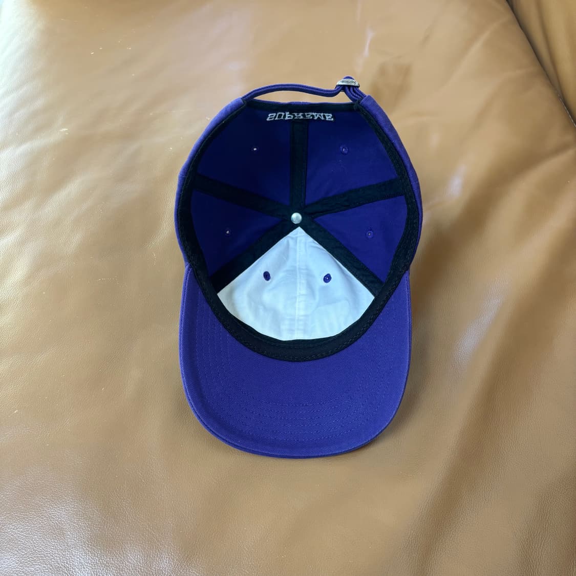 슈프림 6패널 볼캡 모자 멀티 컬러 로고 퍼플 상품이미지6