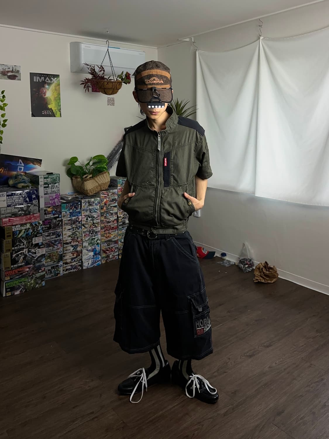 00's Hobo 와이드 카프리 죠츠 상품이미지4