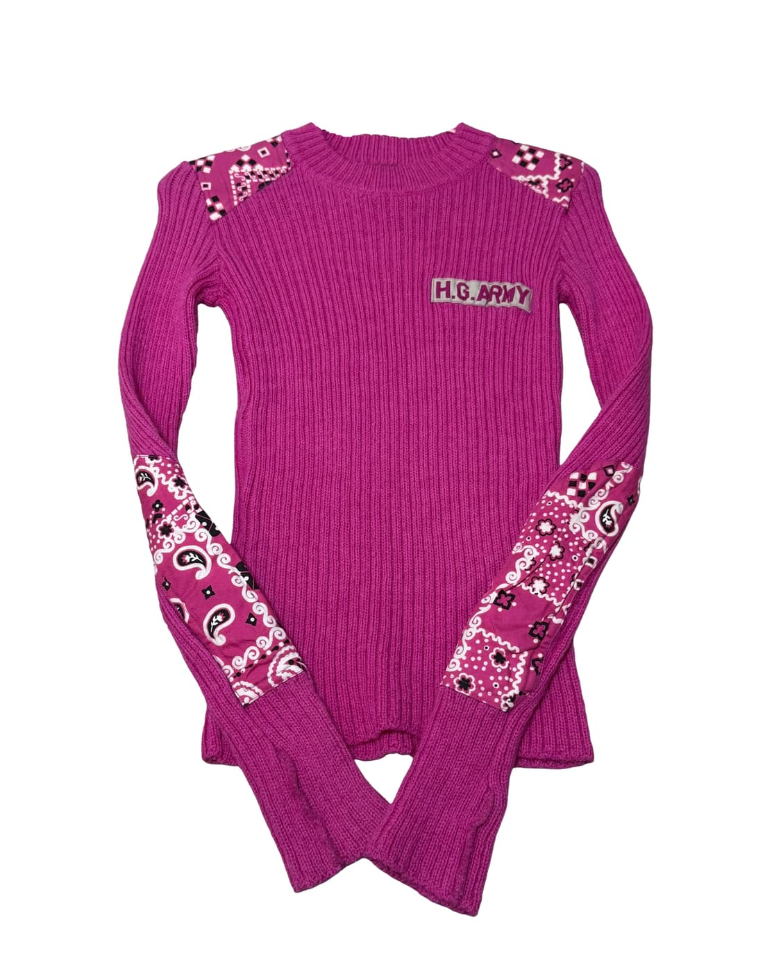 히스테릭 글래머 H.G ARMY 마젠타 컬러 니트 탑 상품이미지2