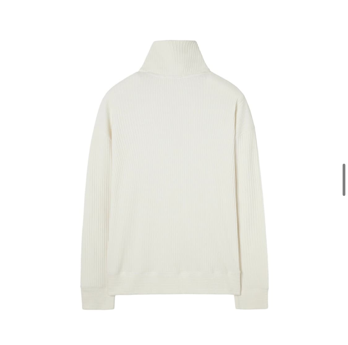 (새상품) 인사일런스 볼드 리브 하프 집업 니트 크림 상품이미지3