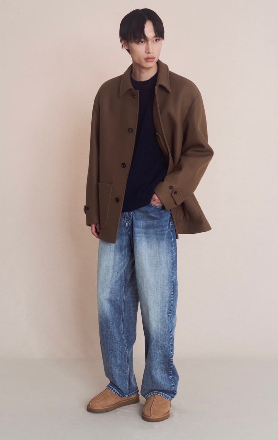 포커페이스 / 하프코트 브라운 / 50사이즈 상품이미지4