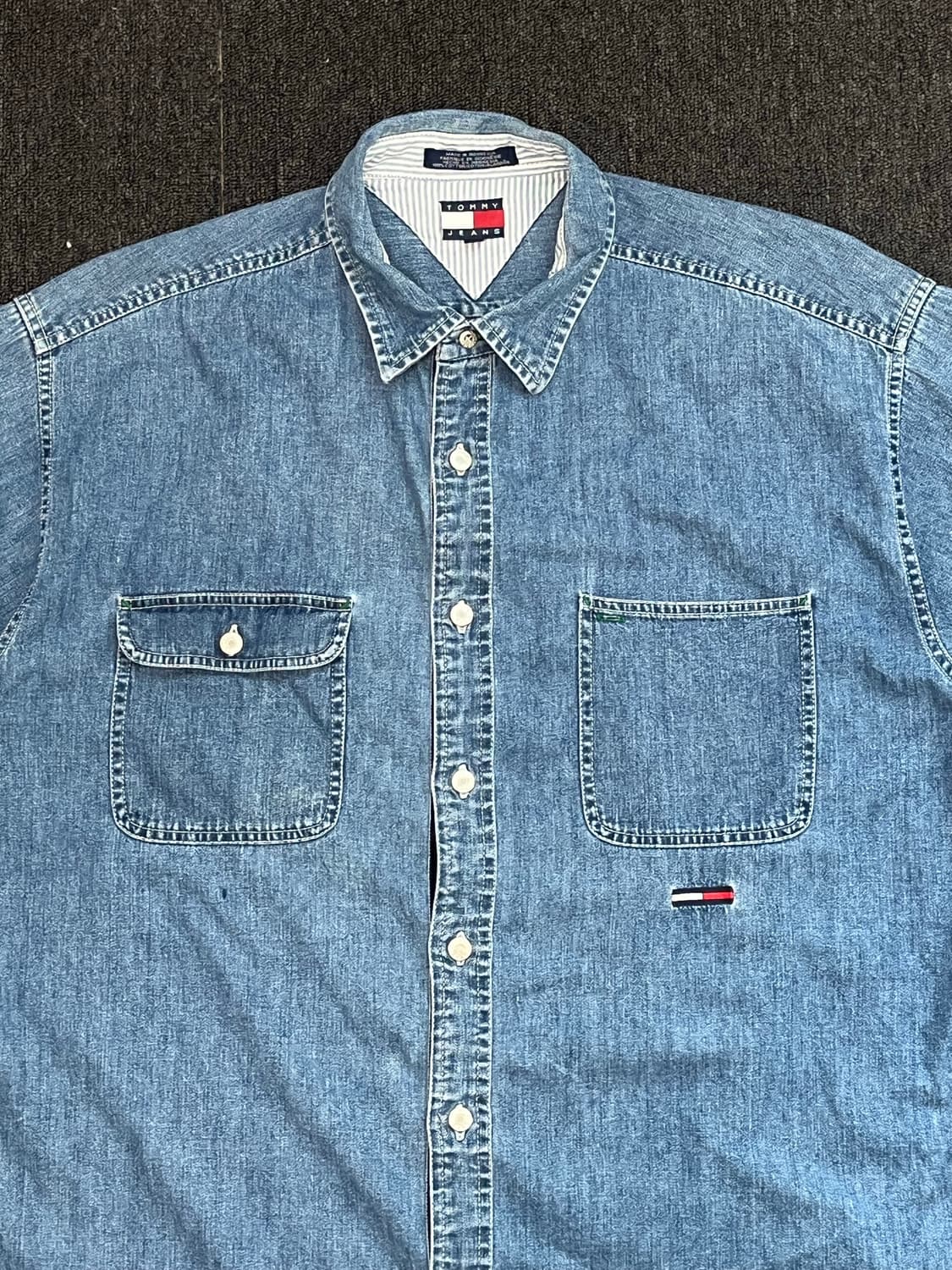 타미힐피거 데님 반팔 셔츠 상품이미지4