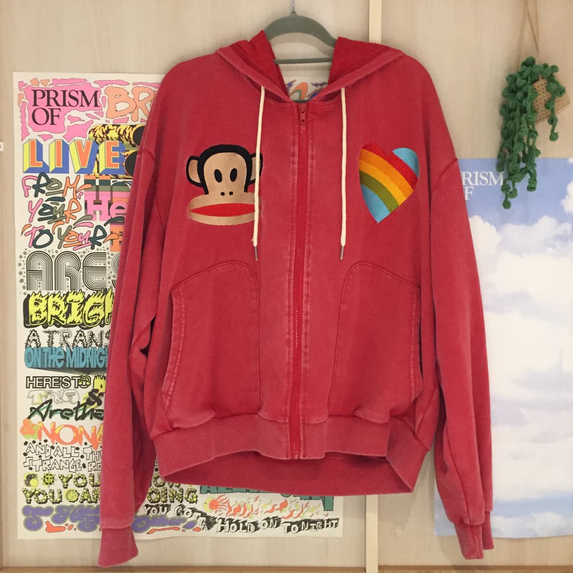 Romwe men & Paul Frank 후드티 L 상품이미지1