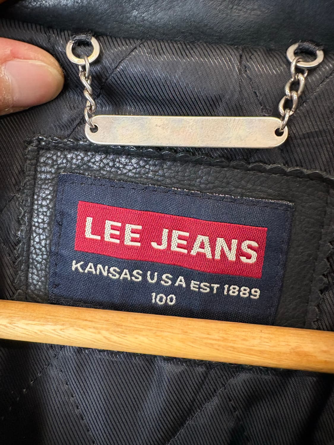 Lee 리 빈티지 카우레더 자켓 상품이미지6