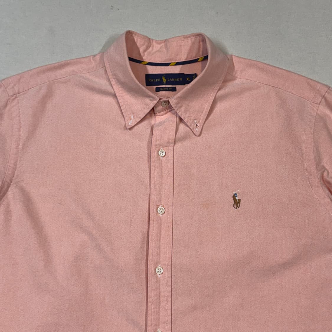 XL) 폴로 랄프로렌 클래식핏 인디핑크 옥스포드 셔츠 상품이미지3