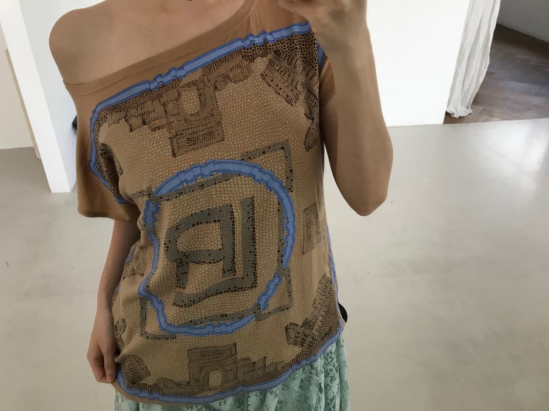 vintage pattern top 상품이미지4