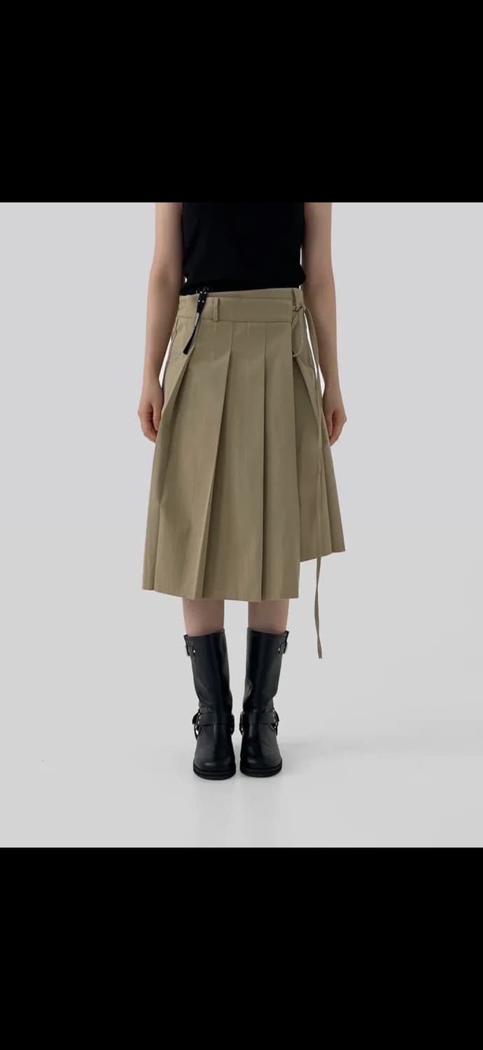 어텀 랩플리츠스커트 상품이미지2