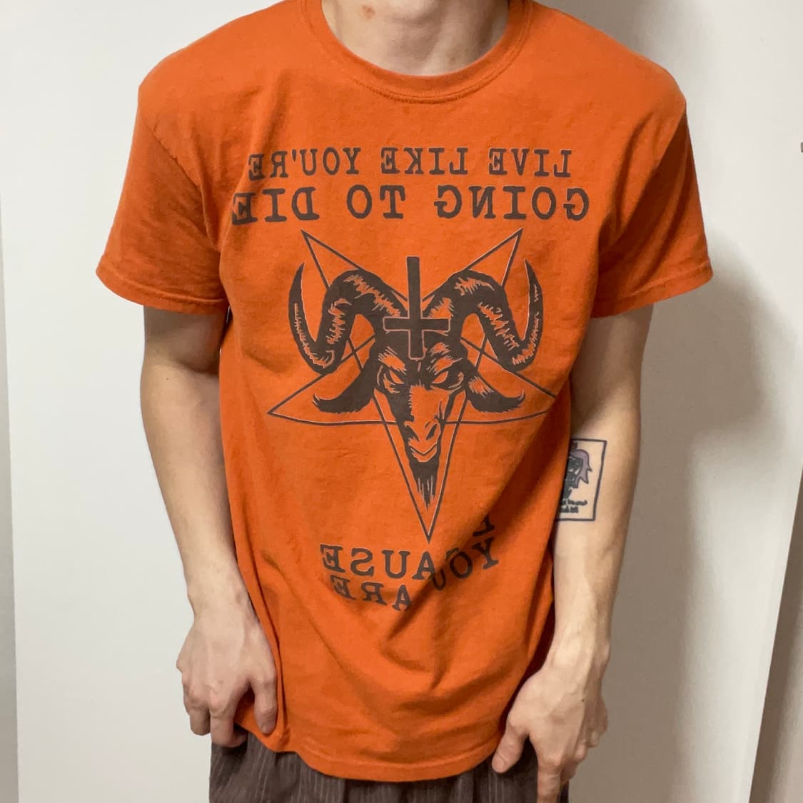 VINTAGE DEVIL ORANGE SHORT SLEEVE 상품이미지2