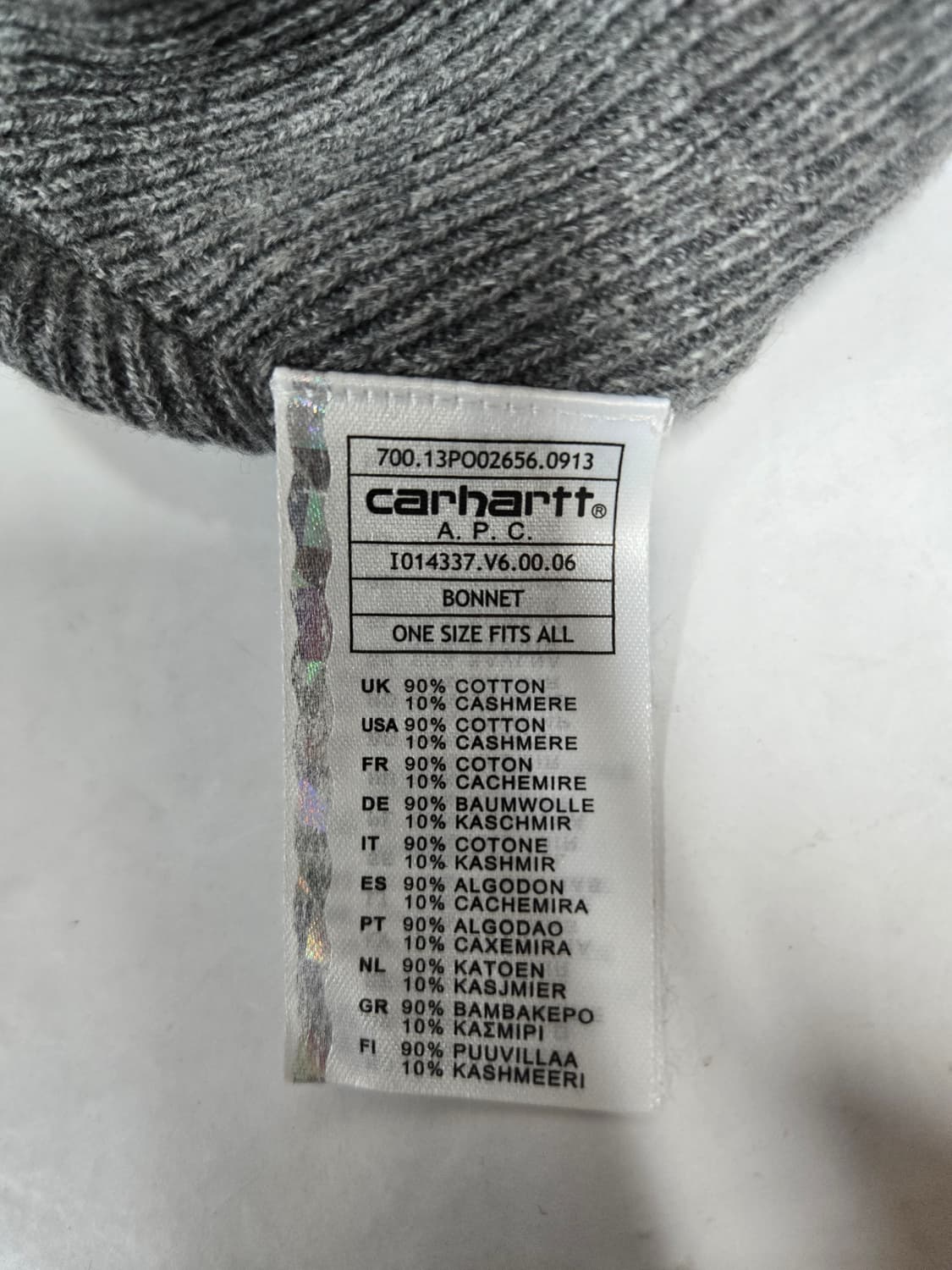 A.P.C. 칼하트 콜라보 비니 회색 상품이미지3