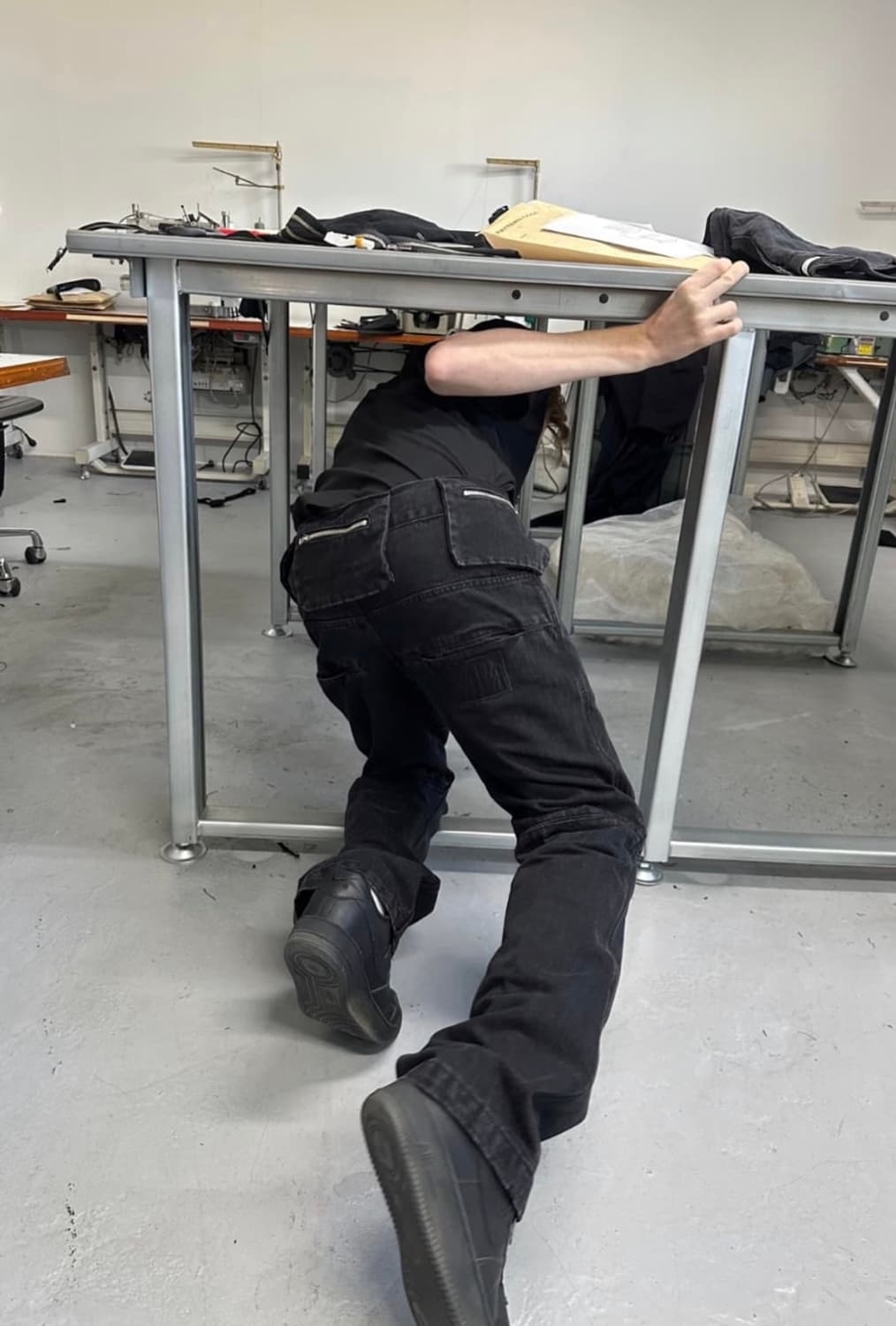 플라스틱프로덕트 MPa bag pants 백팬츠 블랙 상품이미지1