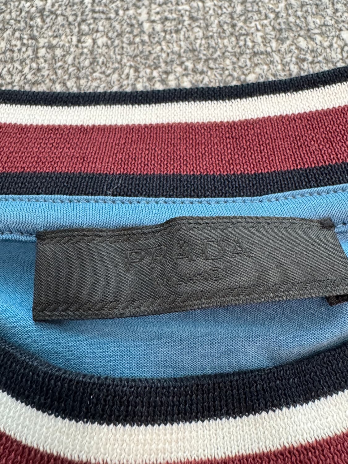 Prada 프라다 시그니처 밴딩 로고 반팔 티셔츠 L 상품이미지3
