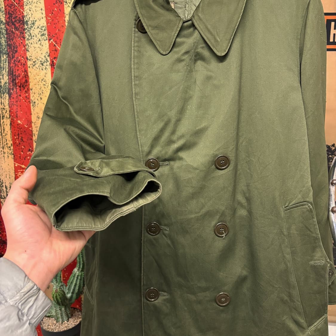 50s U.S. ARMY M-50 오버코트 1952년 생산 N438 상품이미지5