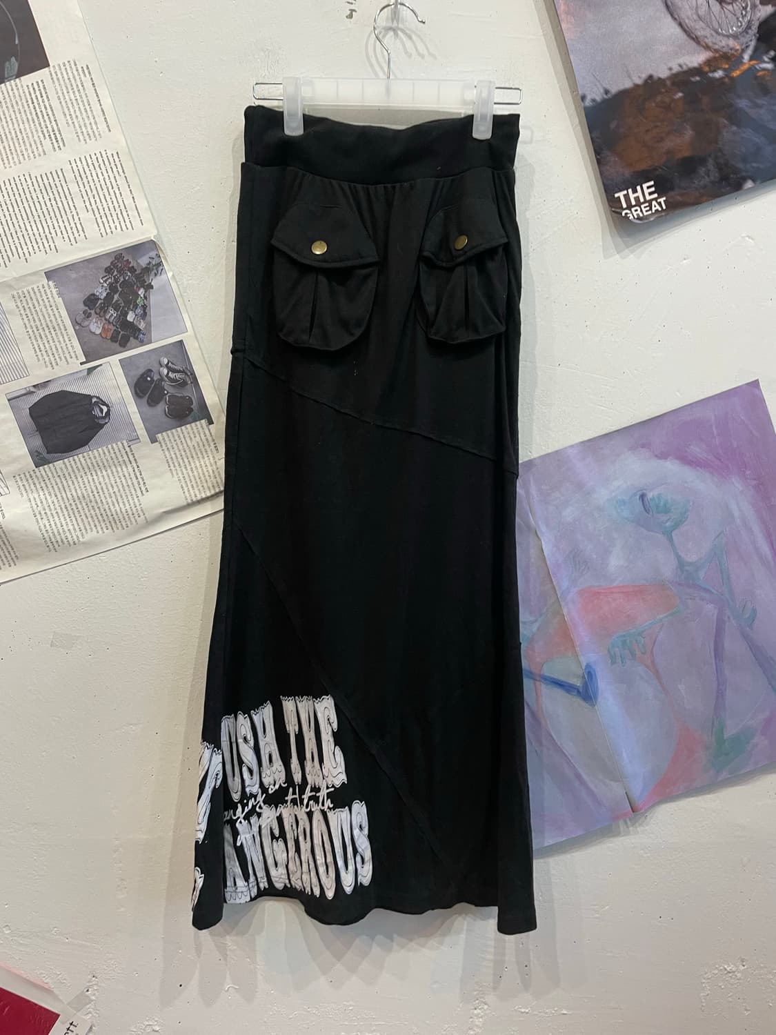 JPN 펑크 스커트 블랙 상품이미지4