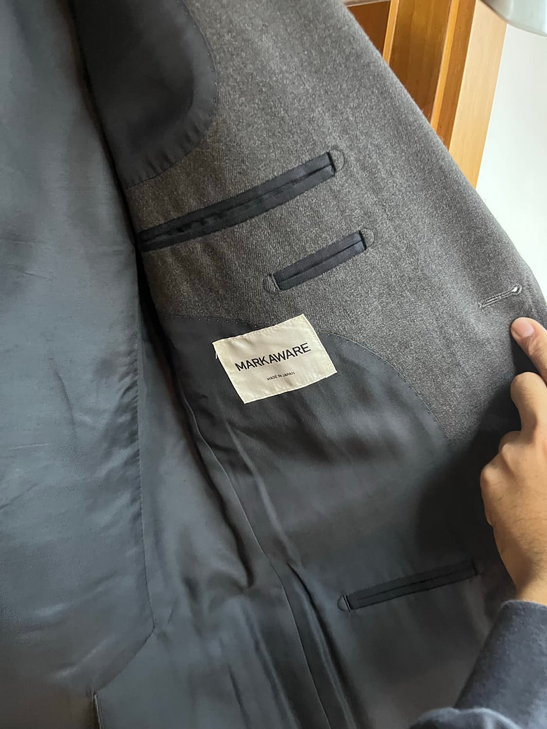 markaware 차콜 블레이저 상품이미지4