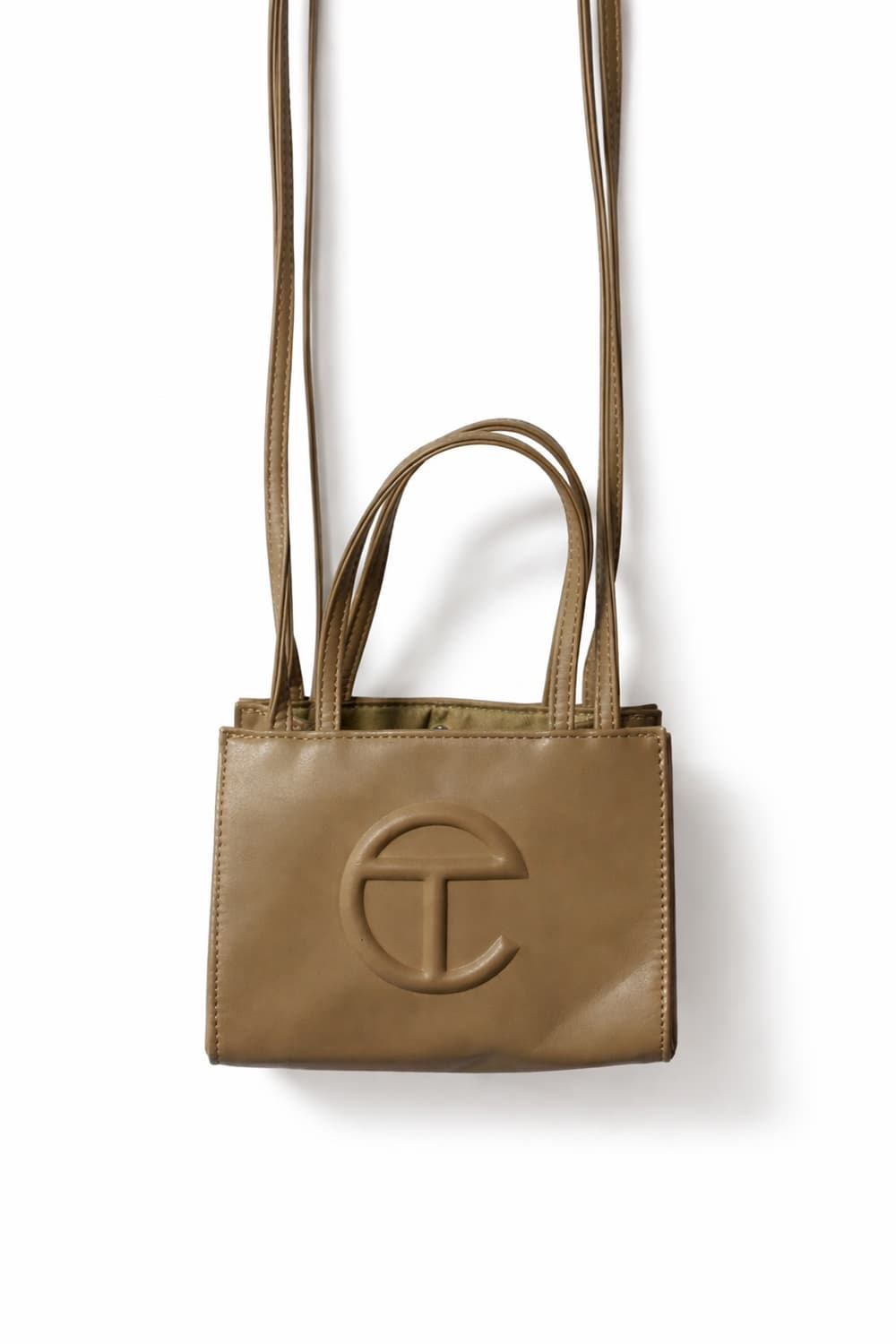 텔파 T 로고 미니 토트 크로스백 베이지 상품이미지3