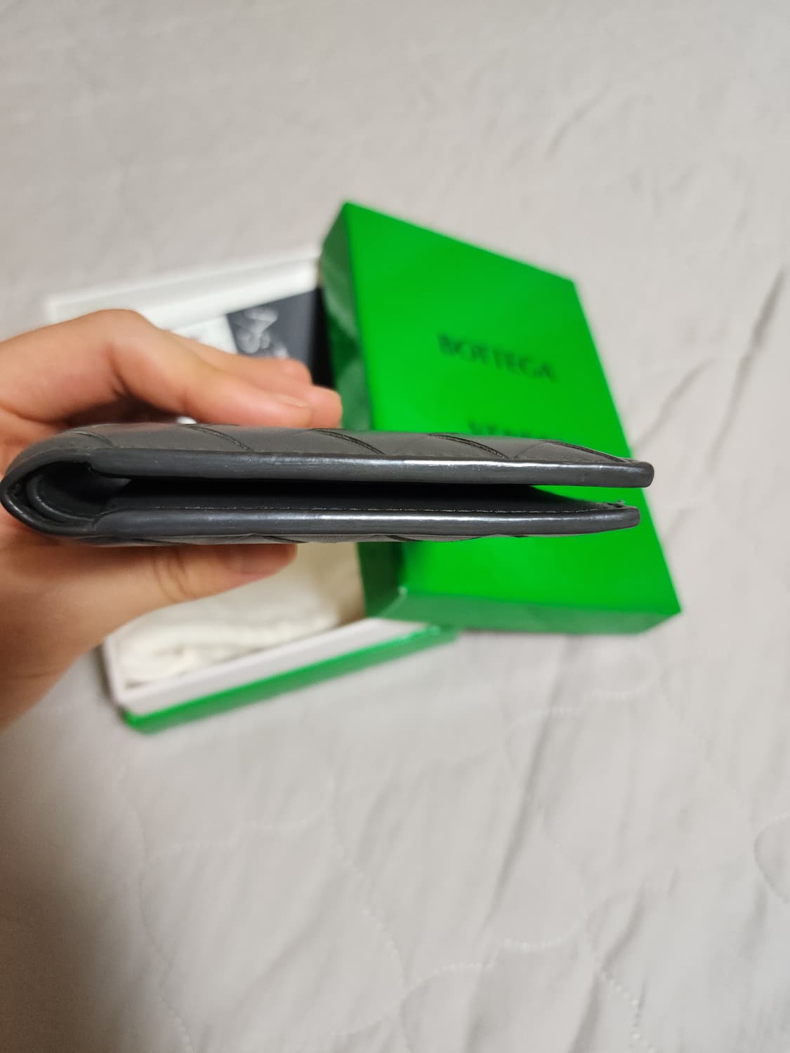 [풀박스]보테가베네타 인트레치아토 반지갑 그레이 상품이미지6