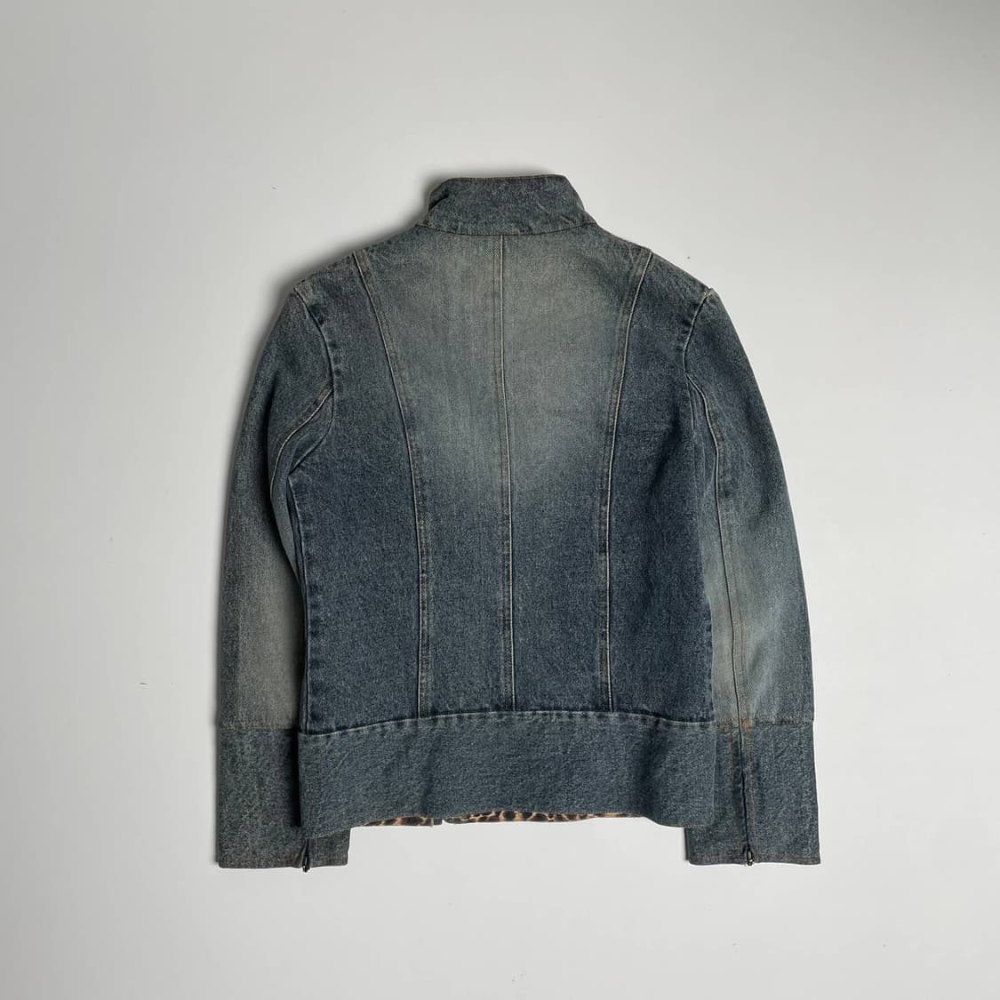 Spiral 언밸런스 데님 자켓 상품이미지5