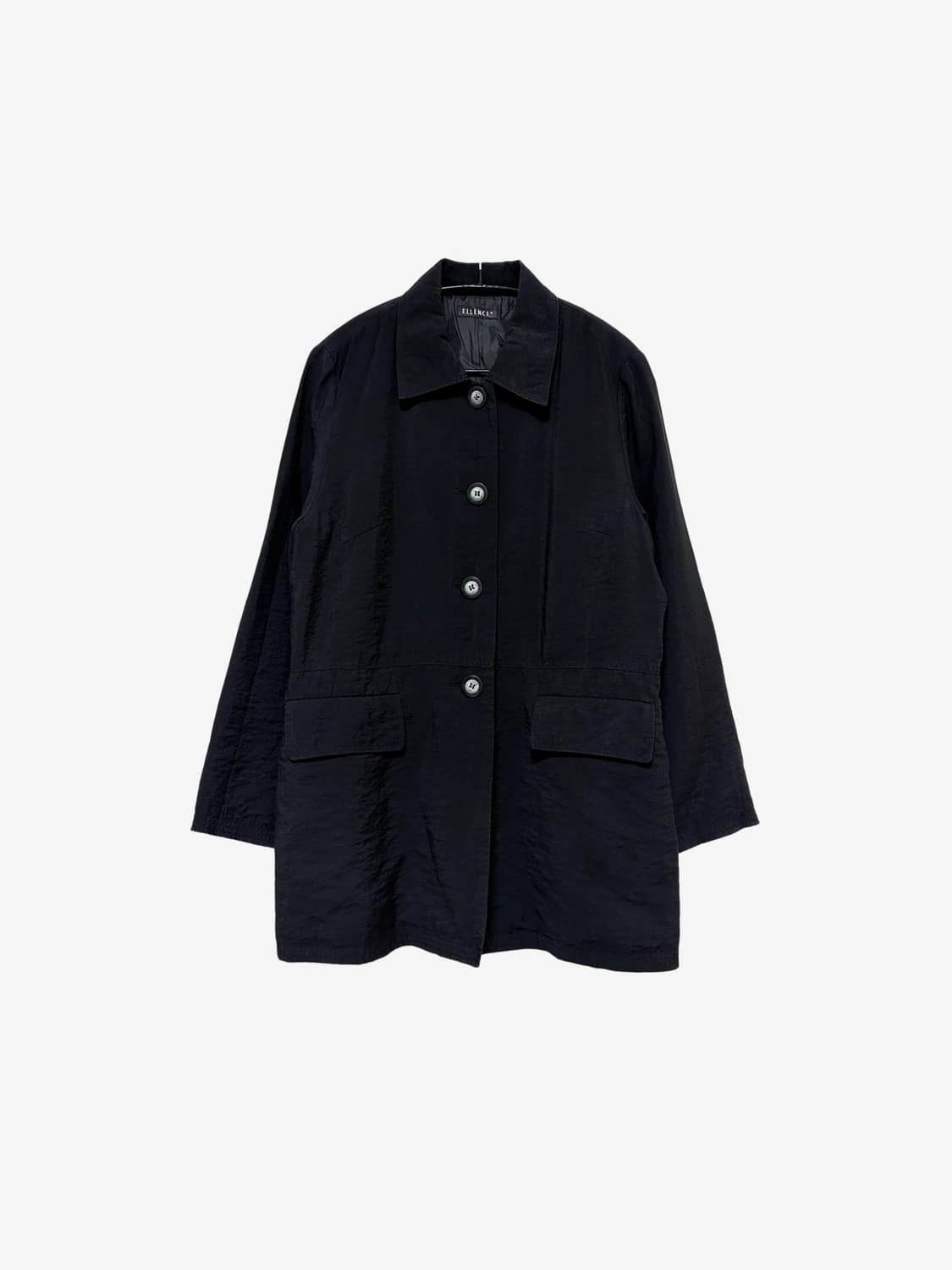 Four Button Half Jacket - Black 상품이미지5