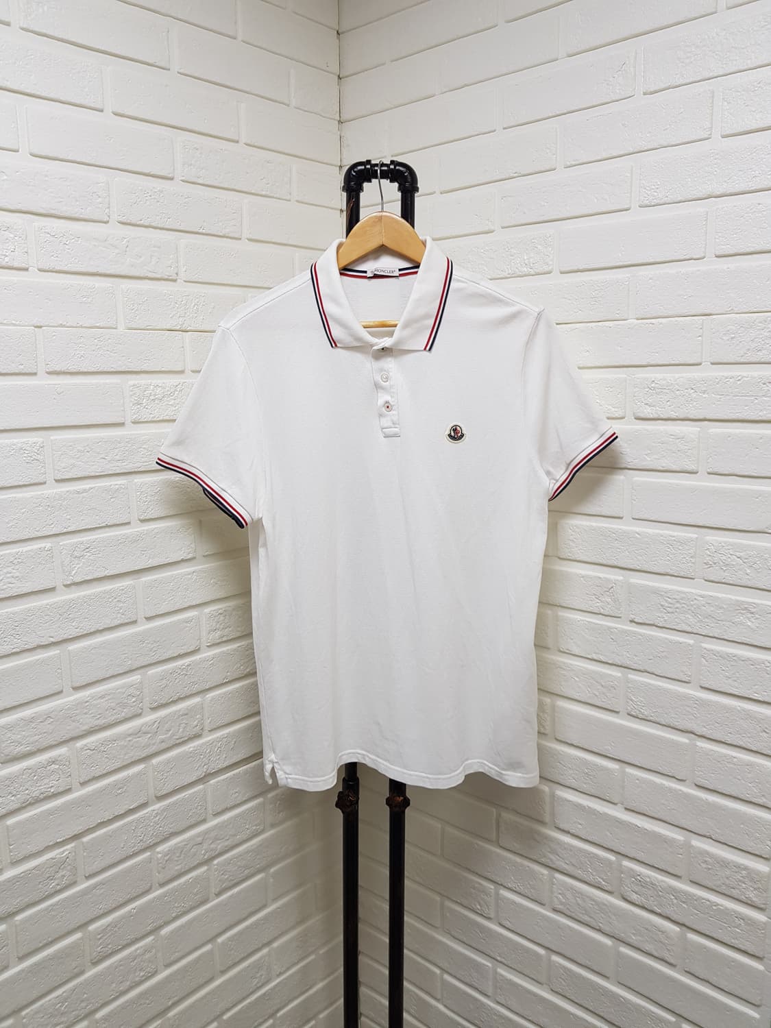 [21ss/xl] 몽클레어 폴로 반팔티 화이트 상품이미지1